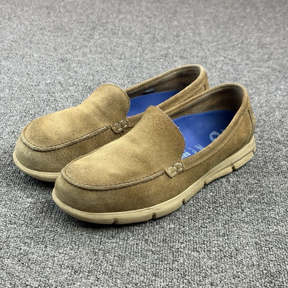 Birkenstock Utti Slip On Size 42 Mens 9 Casual Taupe Suede Comfort Shoes